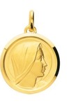  Médaille vierge plaqué or