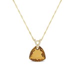 Collier Triangel  plaqu or