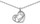 Collier argent coeur