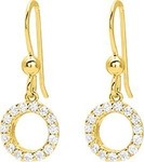 Boucles d&#039;oreilles oxydes pendante  plaqu or