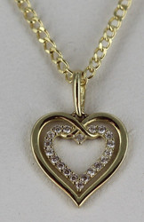 COLLIER OR JAUNE OZ COEUR