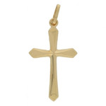 PENDENTIF 375 CROIX OR JAUNE NA834