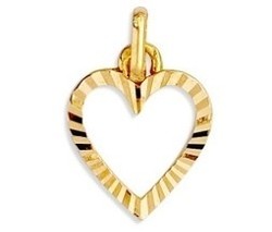 Pendentif coeur Or jaune 9 carats