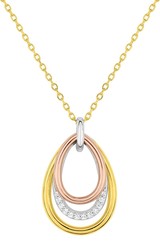 Collier or 9 carats oxydes 3 ors