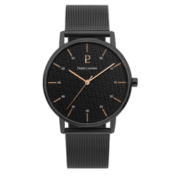 Montre Homme Acier milanais Noir  