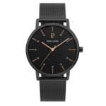 Montre Homme Acier milanais Noir  