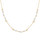 COLLIER PLAQUE 9 PERLES BLANCHES IMITATION