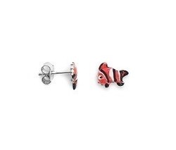 Boucles d'oreilles poisson argent