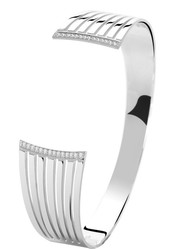 Bracelet rigide argent rhodi & oxydes