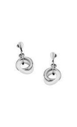 Lotus StyleBoucles d'oreilles acier doubles anneaux