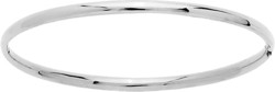 Bracelet jonc ouvrant or blanc 9 carats