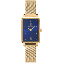 Montre Femme ARIANE Cadran Bleu Bracelet Acier milanais Dor