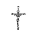 PENDENTIF ACIER CHRIST SUR CROIX 