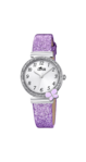 Montre, Lotus, Fille, Bracelet mauve paillet 18584/4 