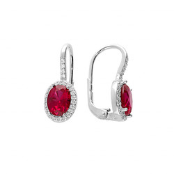 Boucles d'oreilles dormeuse argent