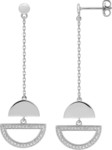 Boucles d&#039;oreilles pendante argent oxydes