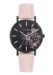 Montres fantaisie bracelet cuir Go cadran fleur