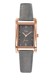 Montre Femme Rectangulaire bracelet cuir GO 699120