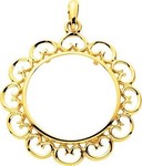 Pendentif porte pice Or jaune 18 carats