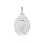 Médaille ovale Vierge Priante Or 