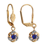 Boucles d&#039;oreilles pendante plaqu or