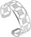 Bracelet rigide argent rhodi & oxydes