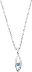 collier argent topaze 42 cm