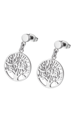 Lotus Style boucles d'oreilles arbre de vie