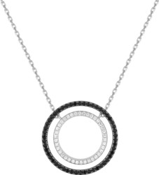 Collier agent rhodi oxydes blancs et noirs 332289.1