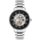 Montre Homme AUTOMATIC Cadran Noir Bracelet Acier Argent