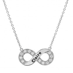 Collier infinis  graver argent 031607