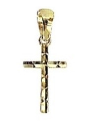 Croix or jaune 9 carats XKA117