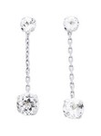 Boucles d&#039;oreilles pendantes oxydes or blanc 9K8377GZ