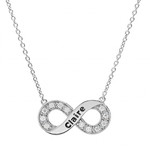 Collier infinis  graver argent 031607