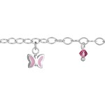 Bracelet argent papillon