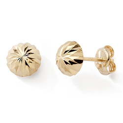 BO 1/2 BOULE CISELEE 6 MM 9K