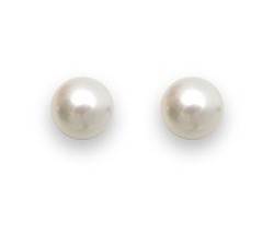 Boucles d'oreilles perle or jaune 9 carats
