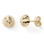 BO 1/2 BOULE CISELEE 6 MM 9K 