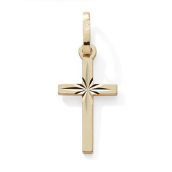Croix or jaune 9 carats