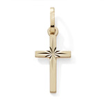 Croix or jaune 9 carats