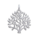 Pendentif argent rhodi arbre de vie