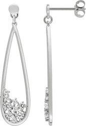 Boucles d'oreilles pendante argent rhodi oxydes