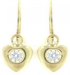 BOUCLES D'OREILLES BRISURE COEUR OZ  N10586