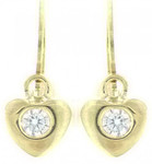 BOUCLES D&#039;OREILLES BRISURE COEUR OZ  N10586