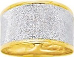 Bague gratte or jaune rhodium 18 carats 1471.2G