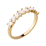 Bague plaqu or oxydes