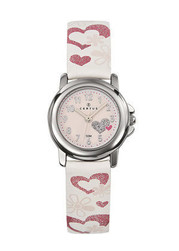 Montre fillette coeur bracelet rose