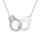 COLLIER ARGENT RHODIE MASSIF MENOTTES OXYDES BLANCS