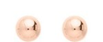 Boucles d&#039;oreilles boule plaque or rose