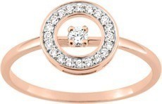 Bague plaqu or rose oxyde